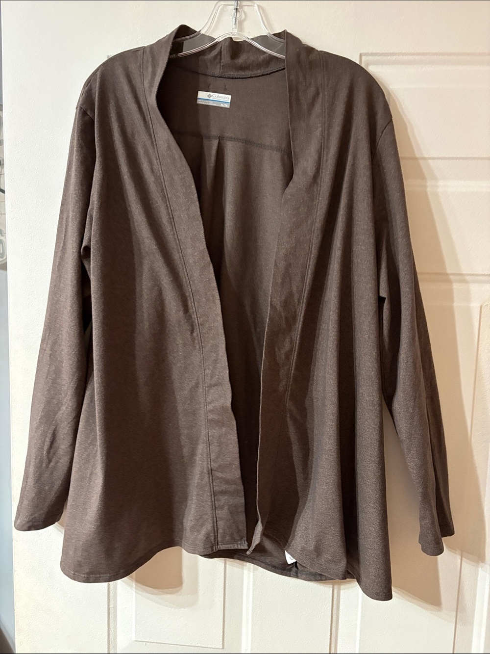 Columbia Brown Open-Front Women's Cardigan Jacket
